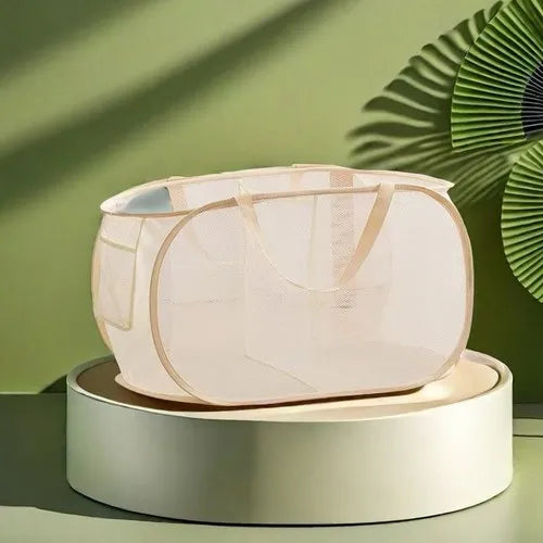 Premium Collapsible Mesh Laundry Hamper