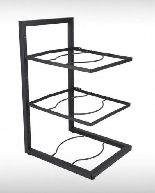 Adjustable Pot Rack Organizer, Kitchen Stainless Steel Pot Storage Rack ,Multi-Layer Household Pot and Pan Organzier for Kitchen